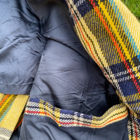 Vintage Yellow Plaid Blazer - Picture 10 of 13